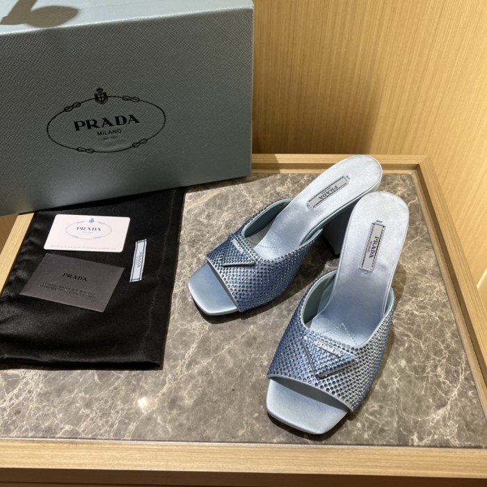 Prada shoes Diamond High heels 9CM sandal 005