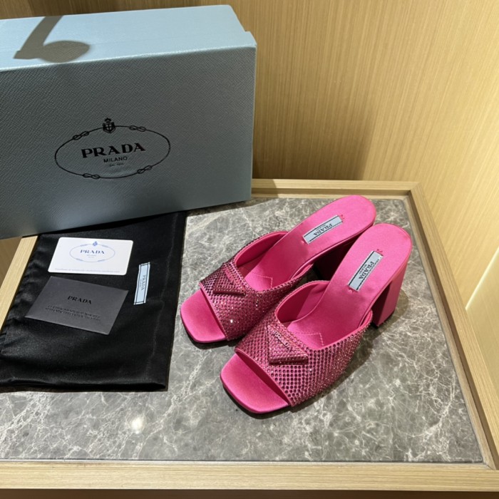 Prada shoes Diamond High heels 9CM sandal 005
