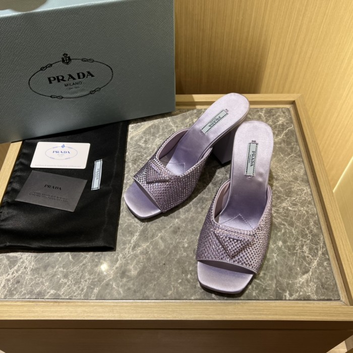 Prada shoes Diamond High heels 9CM sandal 005