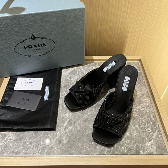 Prada shoes Diamond High heels 9CM sandal 005