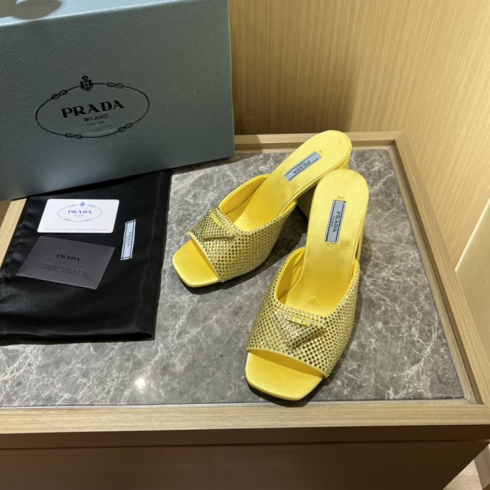 Prada shoes Diamond High heels 9CM sandal 005