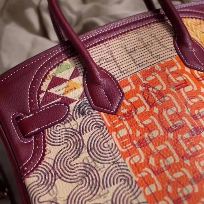 Hermes BIRKIN Painting XYZ053 30cm 01