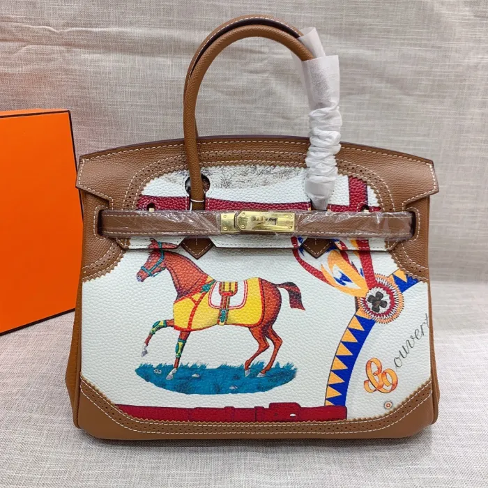 Hermes BIRKIN Painting XYZ053 30cm 01