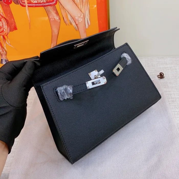 Hermes Kelly 2 Bag Silver Hardware LM081 22cm