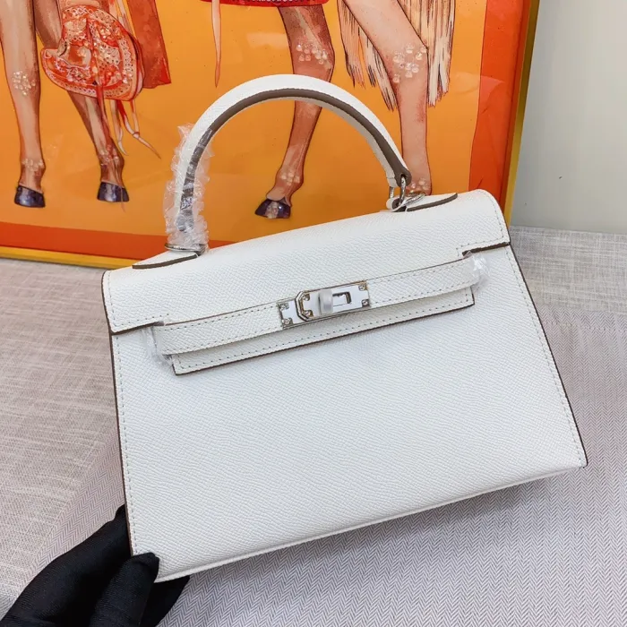 Hermes Kelly 2 Bag Silver Hardware LM081 22cm