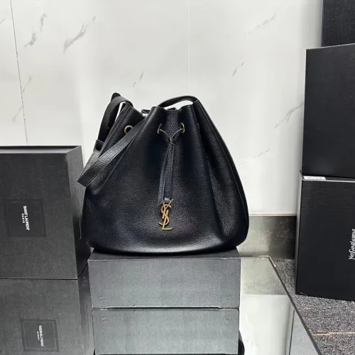 YSL Flat Hobo Bag 697941 LM071 33cm