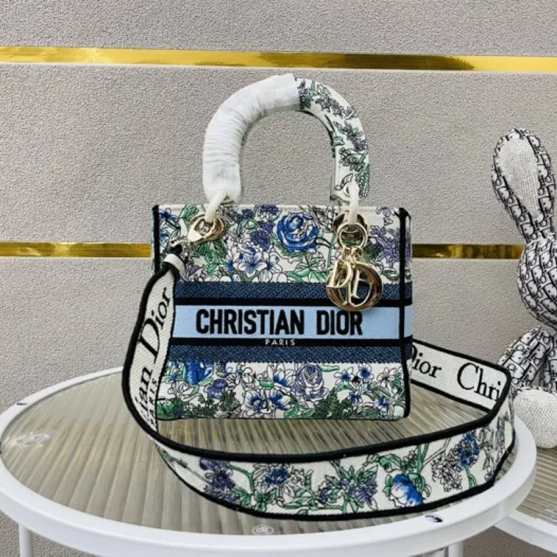 10A + top quality Dior Medium Lady D-Lite Bag 9920 DD003 24cm