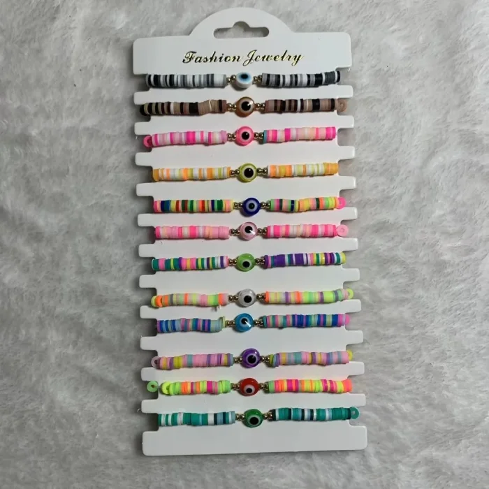 polymer clay eye bracelet(12pcs)