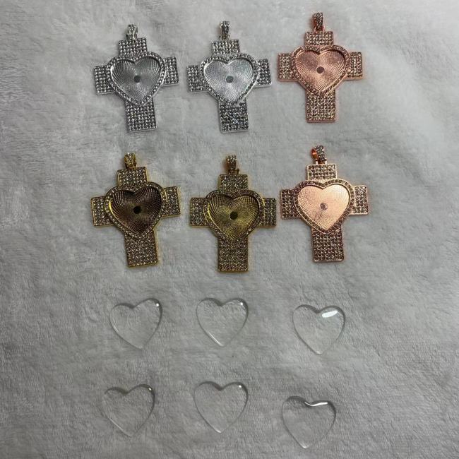 cross heart tray(5pcs)