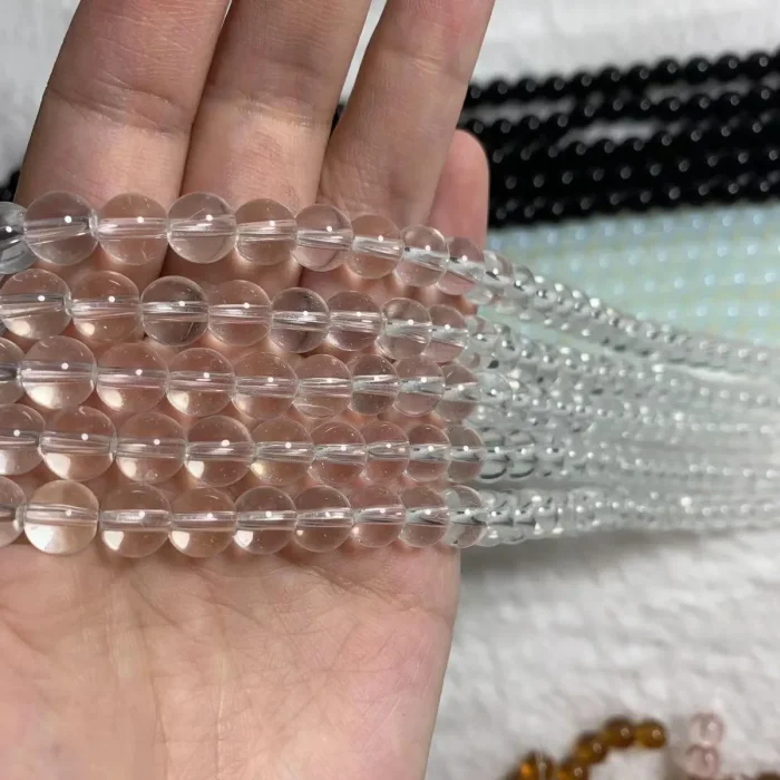 8mm transparent glass bead(45pcs)