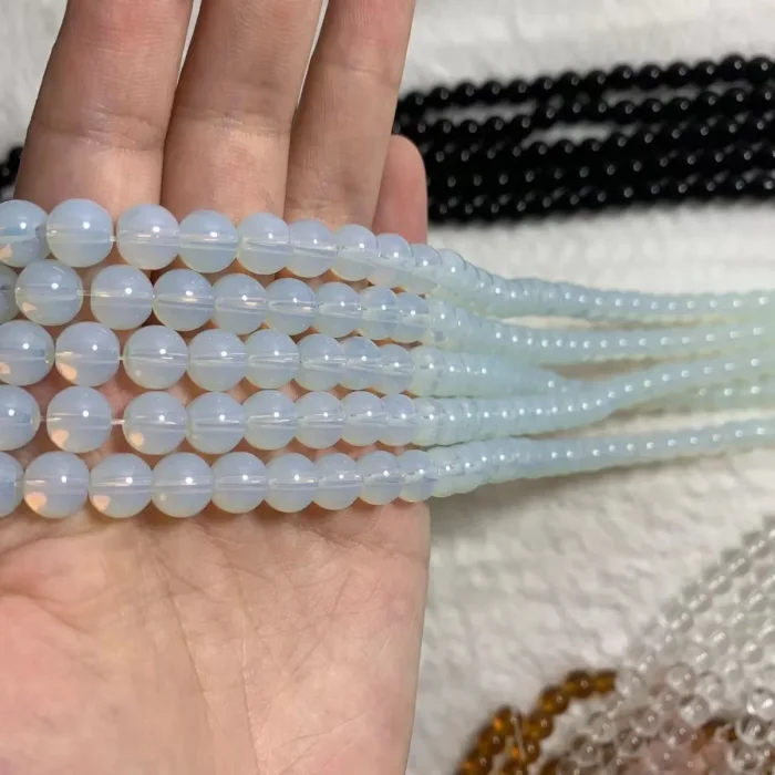 8mm transparent glass bead(45pcs)