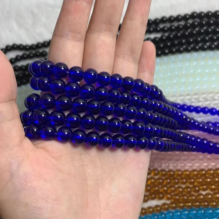 8mm transparent glass bead(45pcs)