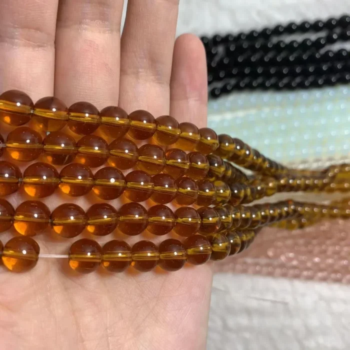 8mm transparent glass bead(45pcs)