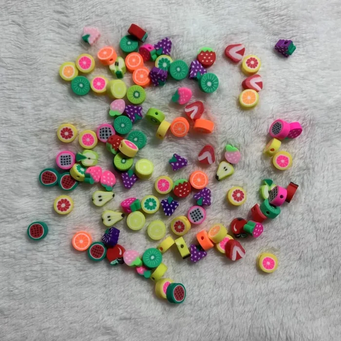 polymer clay beads(100pcs)
