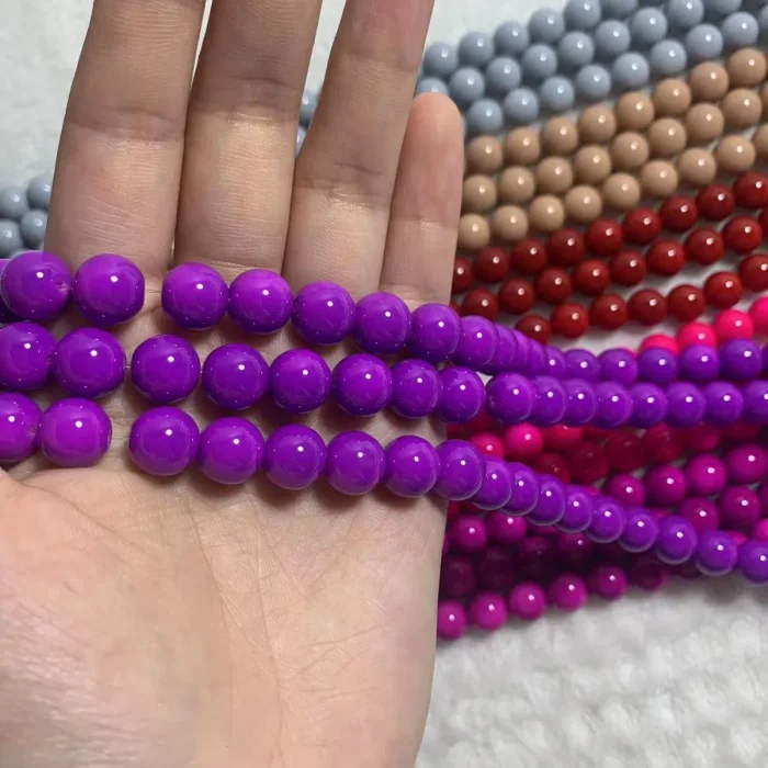 10mm pure color glass bead(40pcs)