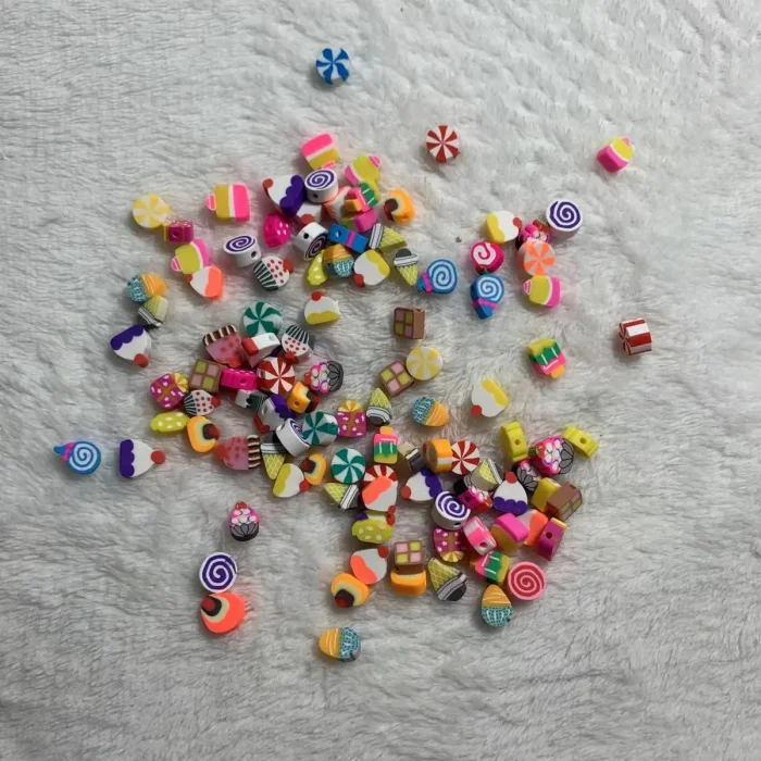 polymer clay beads(100pcs)
