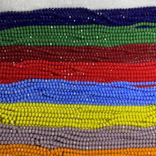 8mm pure color flat beads(2 strands)