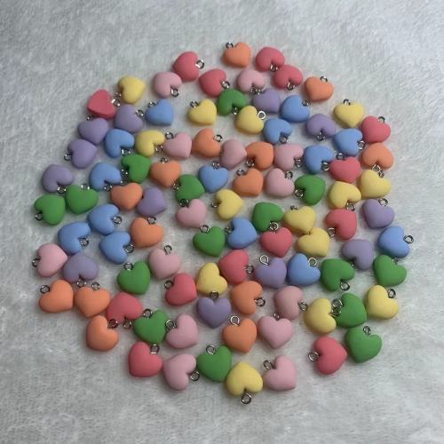 small resin heart charm(20pcs)