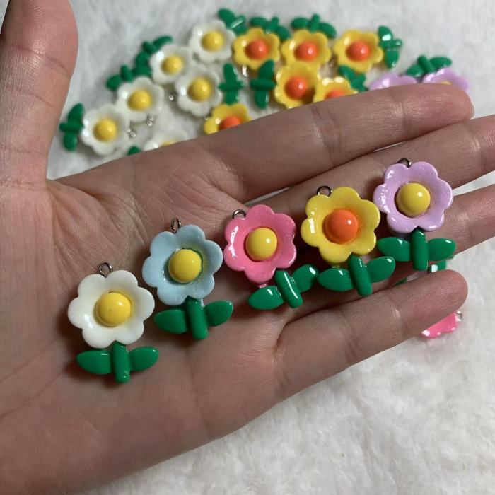 flower charm(10pcs)