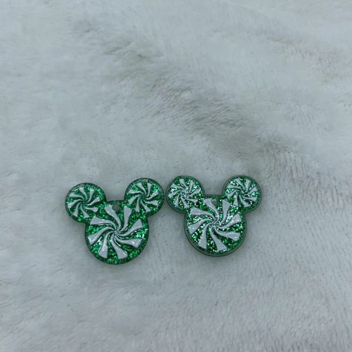 red and green charms(10pcs)