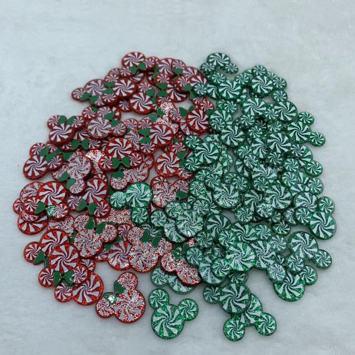 red and green charms(10pcs)