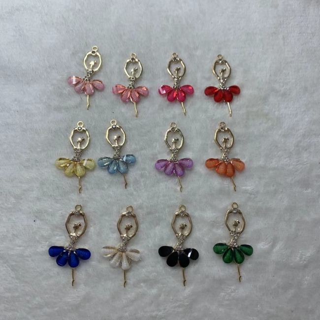 Dancing girl charms(10pcs)