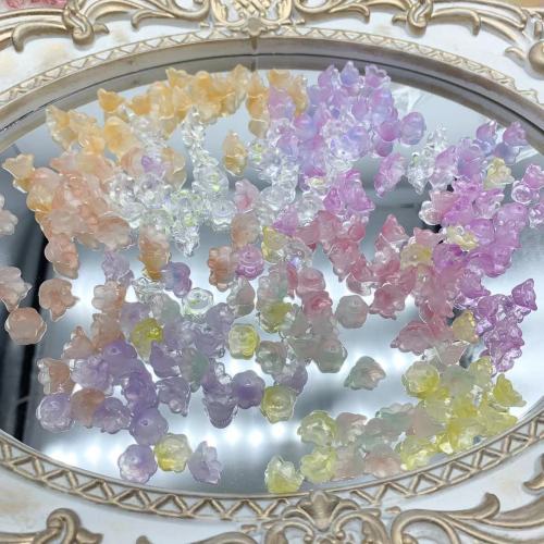 glass lily bead(50pcs)