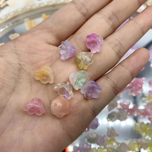 glass lily bead(50pcs)