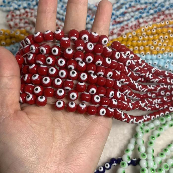 8mm evil eye bead(45pcs)