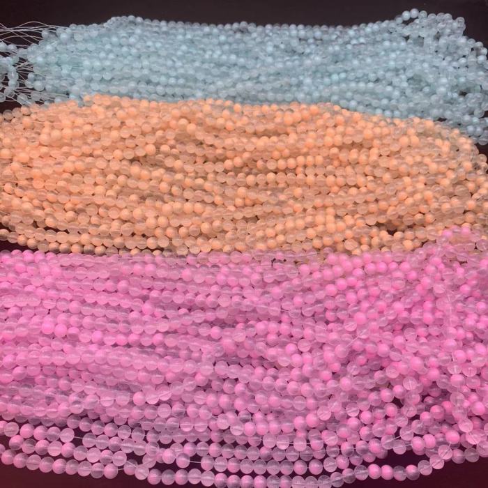 8mm half printed bead(98pcs)