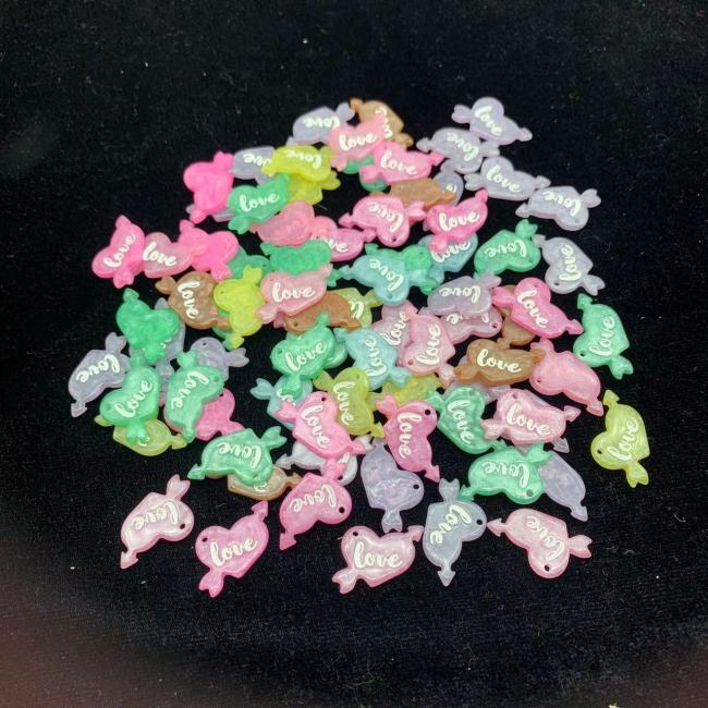 love heart charms(10pcs)