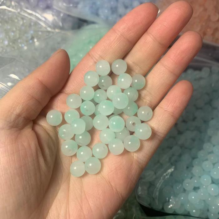 8mm double color glass bead(100pcs)