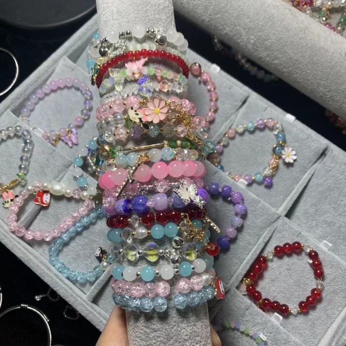 mix styles beaded bracelets(10pcs)