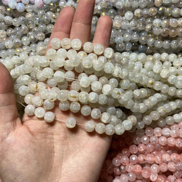 8mm jade break bead(100pcs)