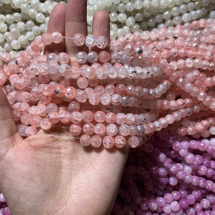 8mm jade break bead(100pcs)
