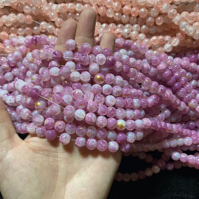 8mm jade break bead(100pcs)
