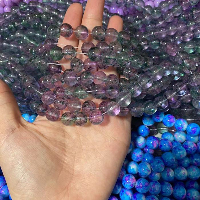 10mm mix styles glass bead-2(80pcs)