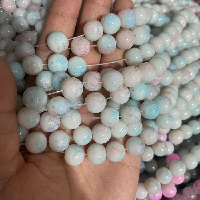 10mm mix styles glass bead-2(80pcs)
