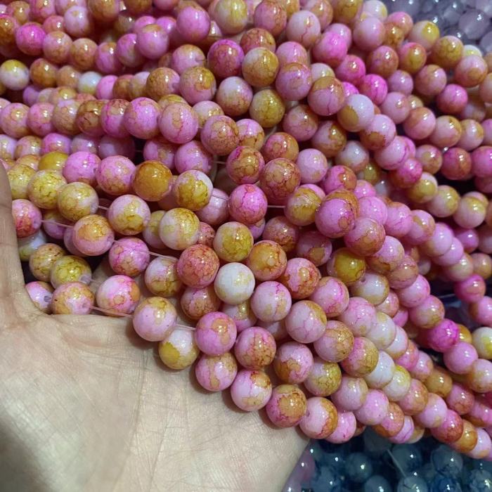 10mm mix styles glass bead-2(80pcs)