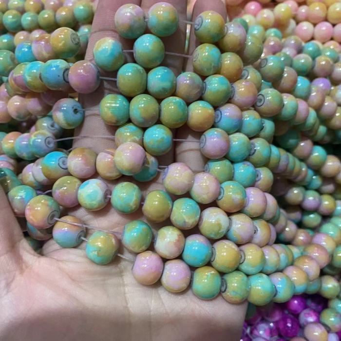 10mm marble beads (80pcs)