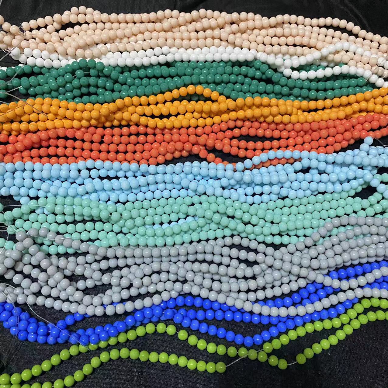 8mm solid color bead