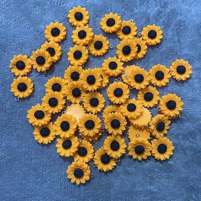 sunflower charms（10pcs）