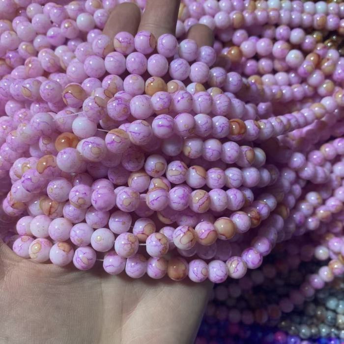 8mm marble beads (100pcs )