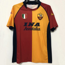 2001-2002 Roma Home Retro Soccer Jersey