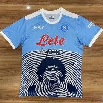 21-22 Napoli Commemorative Edition Sky Blue Fans Soccer Jersey