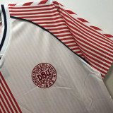 1986 Denmark Away Retro Soccer Jersey