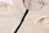 22-23 NK Cream Color Hoodie Jacket Tracksuit #NM02 lh 米棕色