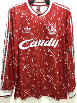 1989 LIV Home Long Sleeve Retro Soccer Jersey (长袖)