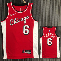 21-22 Bulls CARUSO #6 Red City Edition Top Quality Hot Pressing NBA Jersey