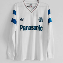 1990 Marseille Home Long Sleeve Retro Soccer Jersey (长袖)